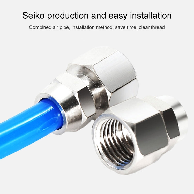 PCF8-03 LAIZE Copper Pneumatic Quick Fitting Connector by LAIZE