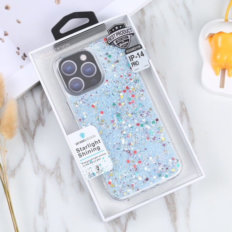 For iPhone 14 Pro DFANS DESIGN Starlight Shining TPU+PC Phone Case(Blue) by DFANS DESIGN