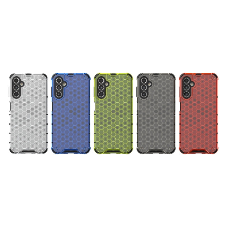 For Samsung Galaxy A14 5G Shockproof Honeycomb PC + TPU Protective Phone Case(Blue) by buy2fix