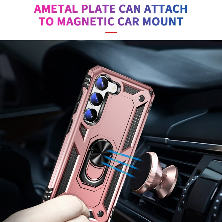 For Samsung Galaxy S23 5G Shockproof TPU + PC Phone Case(Rose Gold) by buy2fix