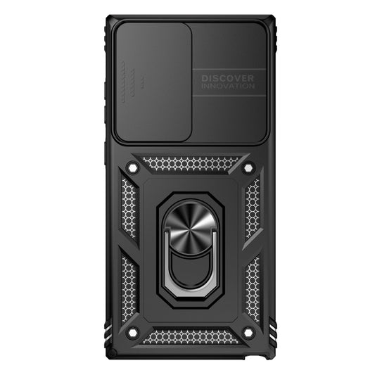 For Samsung Galaxy S23 Ultra 5G Sliding Camshield Holder Phone Case(Black) by buy2fix