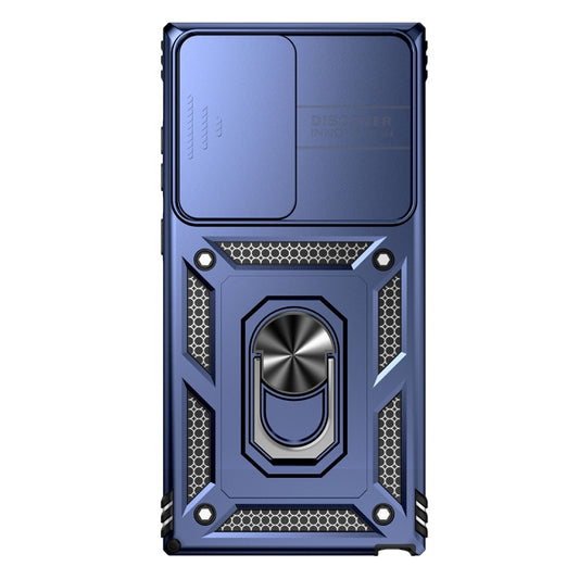 For Samsung Galaxy S23 Ultra 5G Sliding Camshield Holder Phone Case(Blue) by buy2fix