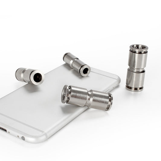 PU-16 LAIZE Nickel Plated Copper Straight Pneumatic Quick Fitting Connector by LAIZE