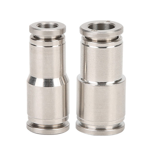 PG12-8 LAIZE Nickel Plated Copper Reducer Straight Pneumatic Quick Fitting Connector by LAIZE
