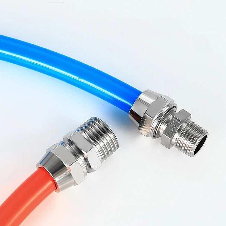 PC6-02 LAIZE Nickel Plated Copper Reducer Straight Pneumatic Quick Fitting Connector by LAIZE