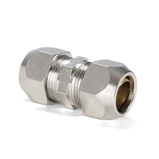 KT-PU-10 LAIZE Nickel Plated Copper Straight Pneumatic Quick Fitting Copper Pipe Connector by LAIZE