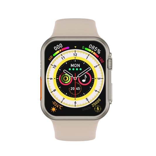 N8 Ultra 2.02 inch Square Screen Smart Watch Supports Heart Rate Monitoring/Blood Oxygen Monitoring(Gold) by buy2fix