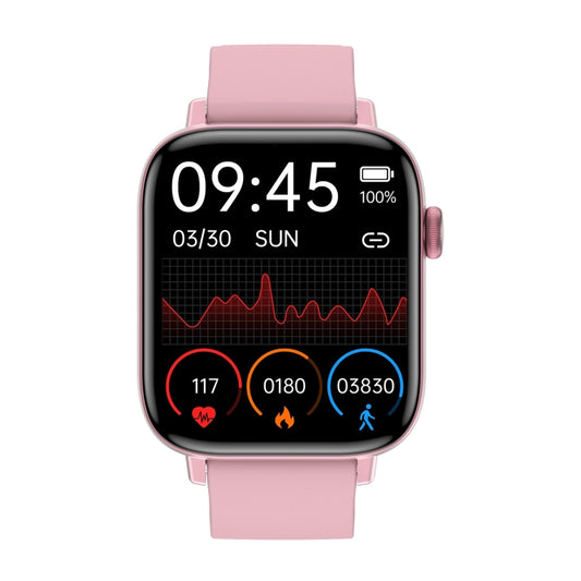 T49 1.9 inch HD Square Screen Smart Watch Supports Heart Rate Monitoring/Bluetooth Calling(Pink) by buy2fix