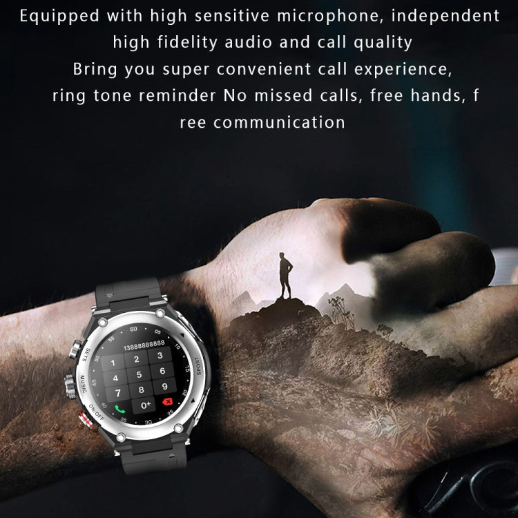 T92 1.28 inch IPS Touch Screen 2 in 1 Bluetooth Headset Smart Watch, Support Heart Rate Monitoring/Bluetooth Music(Silver) by buy2fix