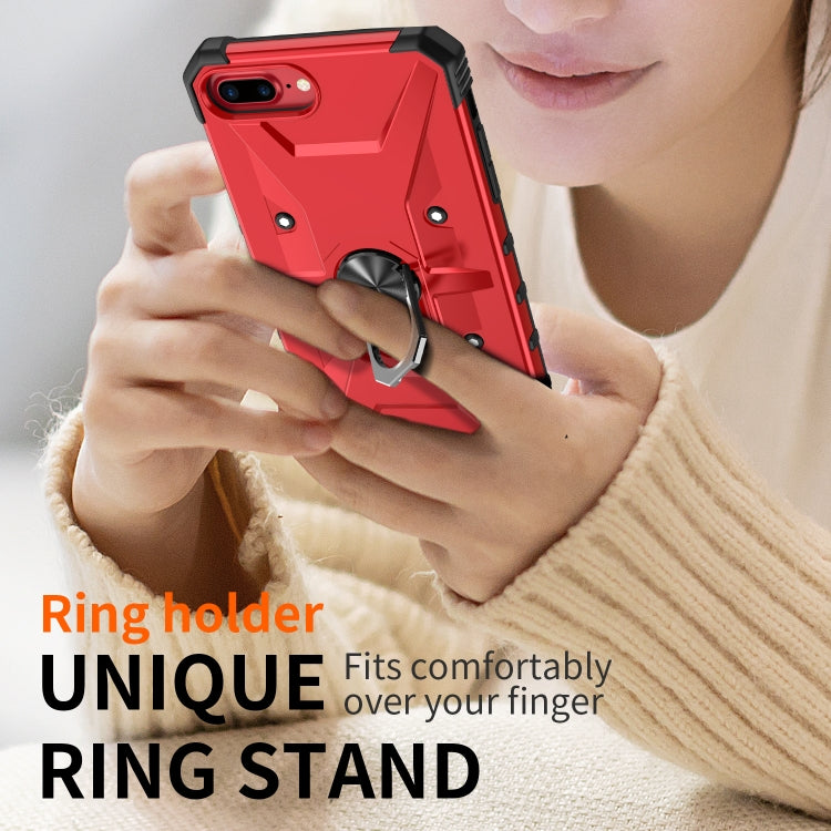 For iPhone 7 Plus / 8 Plus Ring Holder Phone Case(Black) by buy2fix