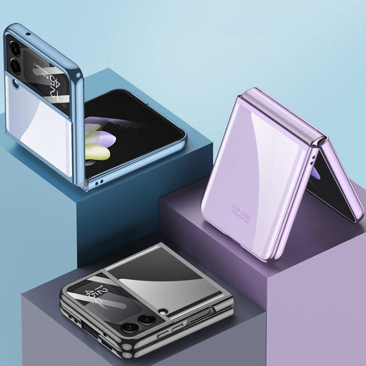 For Samsung Galaxy Z Flip4 GKK Integrated Electroplating All-inclusive Phone Case(Transparent) by GKK