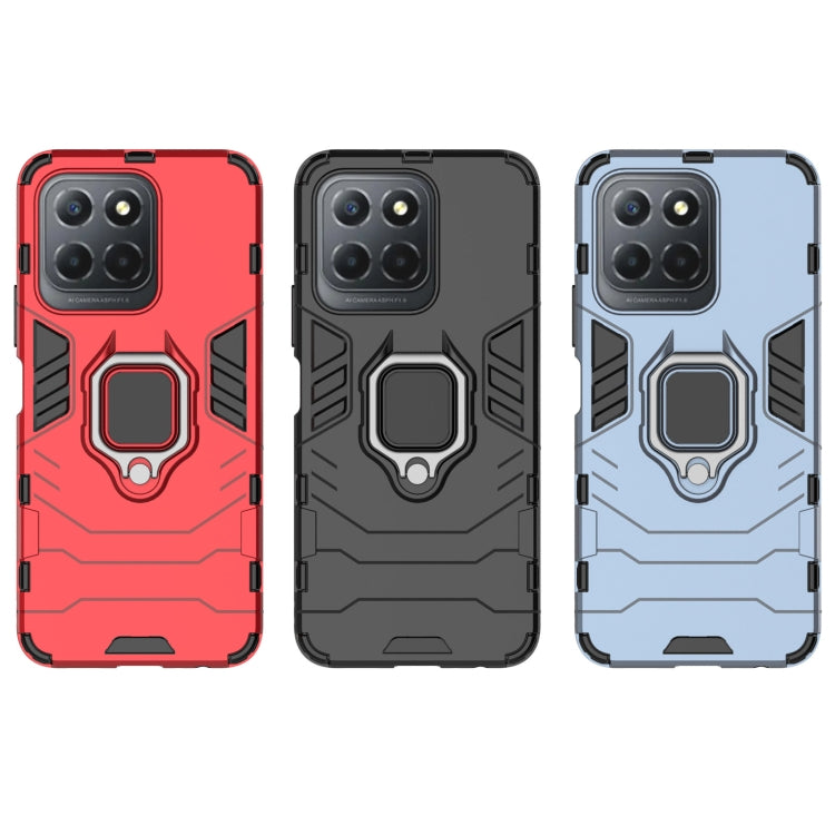 For Honor X8 5G Magnetic Ring Holder PC + TPU Phone Case(Black) by buy2fix