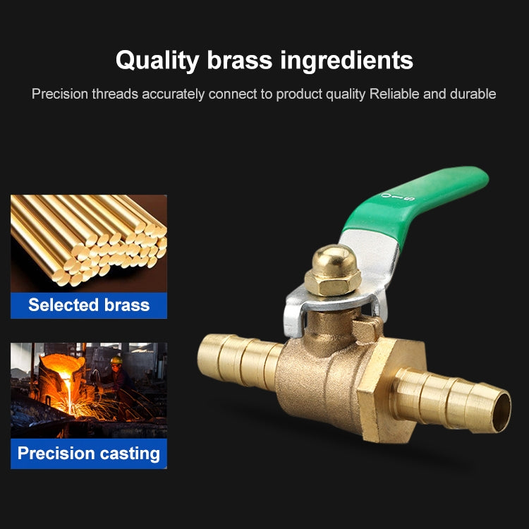 LAIZE Pneumatic Hose Barb Brass Shutoff Ball Valve, Specification:Thickened 10mm by LAIZE