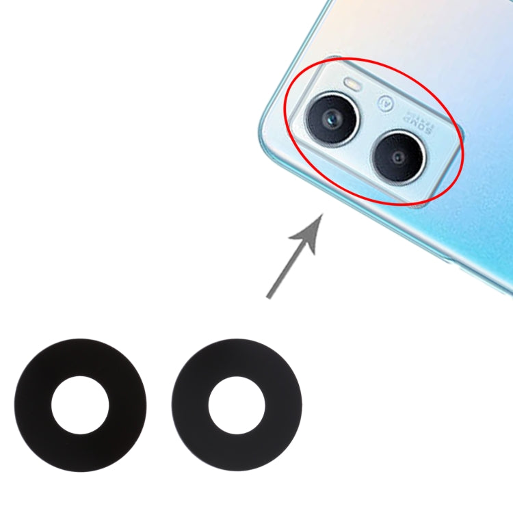 For OPPO A96 10 PCS Back Camera Lens by buy2fix