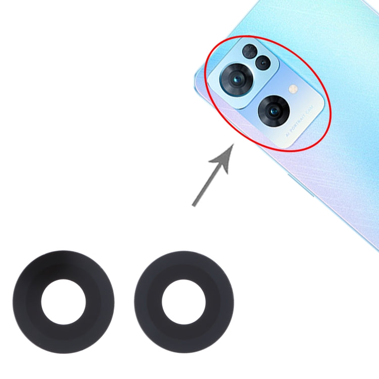 For OPPO Reno7 Pro 10 PCS Back Camera Lens by buy2fix