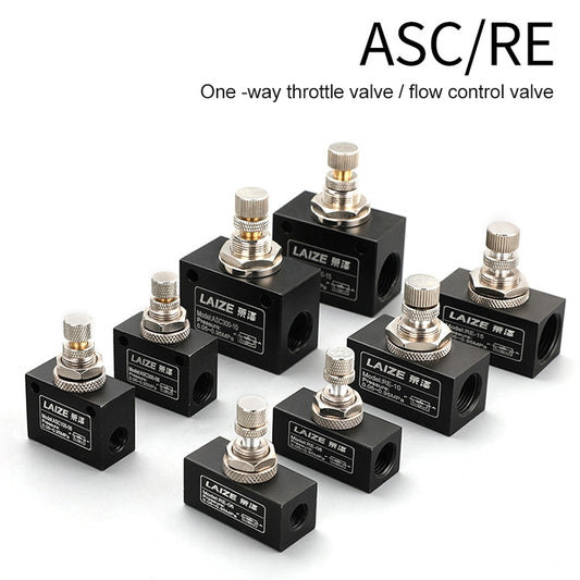LAIZE Pneumatic Speed Regulating One-way Throttle Valve, Specification:ASC300-15 DN15mm by LAIZE