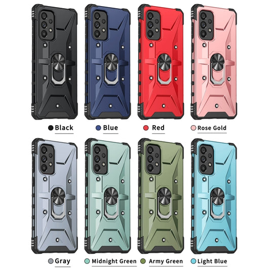 For Samsung Galaxy A73 5G Ring Holder Phone Case(Black) by buy2fix