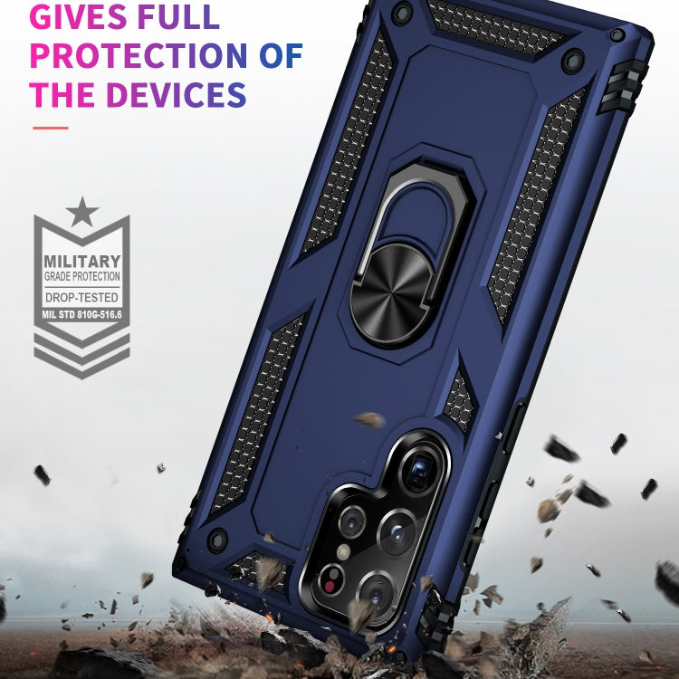 For Samsung Galaxy S23 Ultra 5G Shockproof TPU + PC Phone Case(Blue) by buy2fix