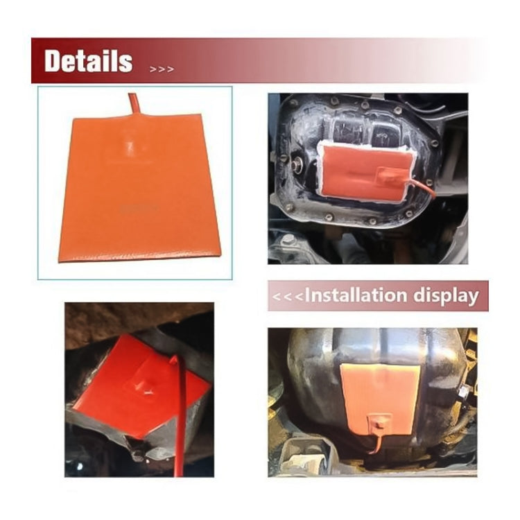 9 x 13cm Car Engine Oil Pan Sump Tank Heater Pad, Plug Type:US Plug by buy2fix