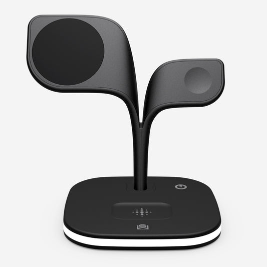 YM-UD22 15W 5 in 1 Magnetic Wireless Charger with Stand Function(Black) by buy2fix