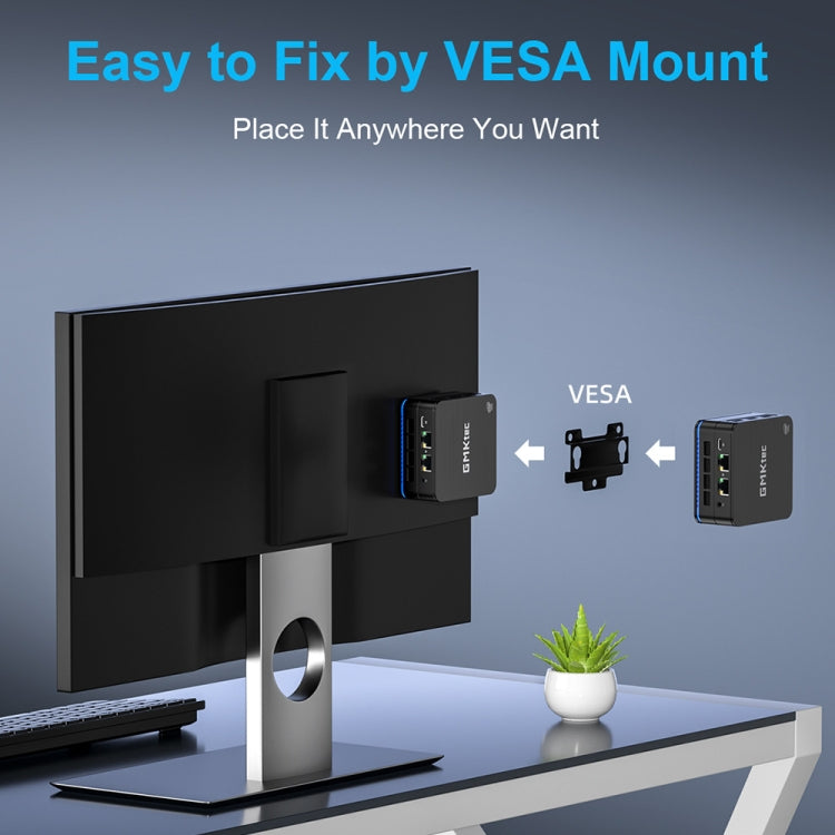 GMK KB7 Windows 11 Pro Mini PC, 16GB+512G, Intel Pentium Silver N6005 Quad Core, Support WiFi & BT(EU Plug) by GMKtec