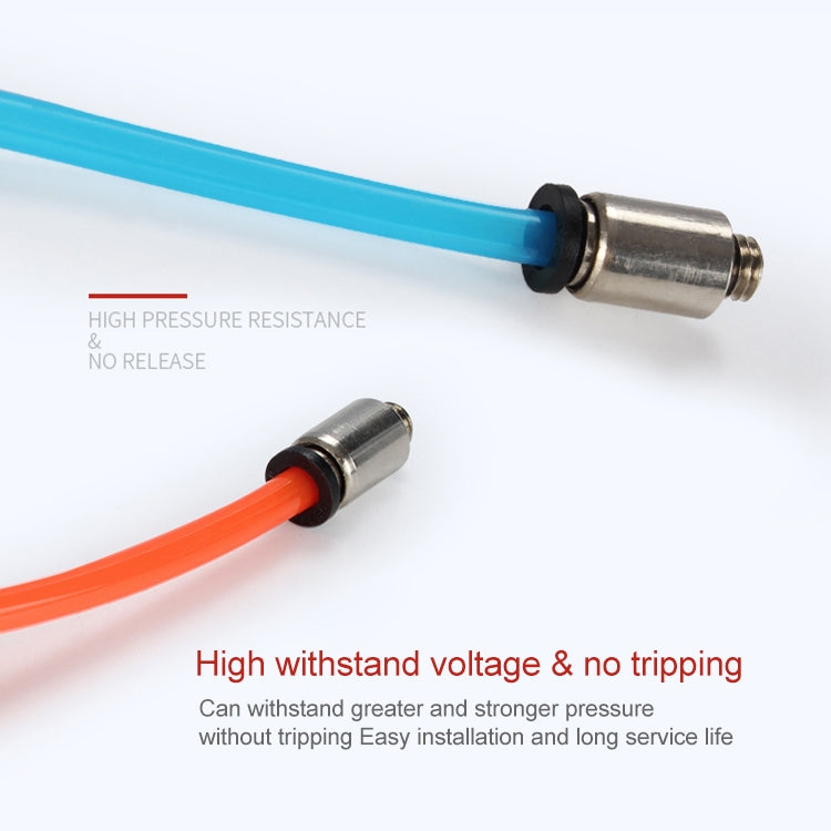 POC6-M5C LAIZE 2pcs Nickel Plated Copper Mini Pneumatic Quick Connector by LAIZE