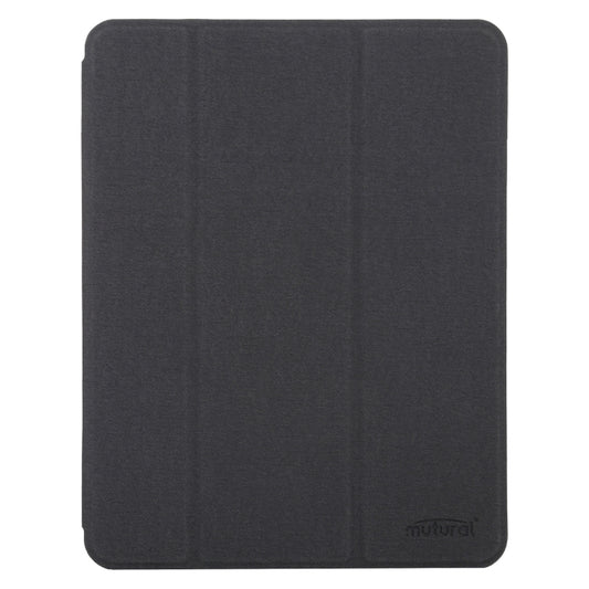 For iPad 2025 / 2022 Mutural YASHI Series Tablet Leather Smart Case(Black) by buy2fix