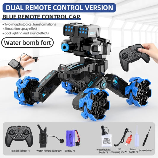 DM-528 Four-wheel Battle Blooming Tire Spray Remote Control Car, Specification:Dual Control Water Bomb(Blue) by buy2fix