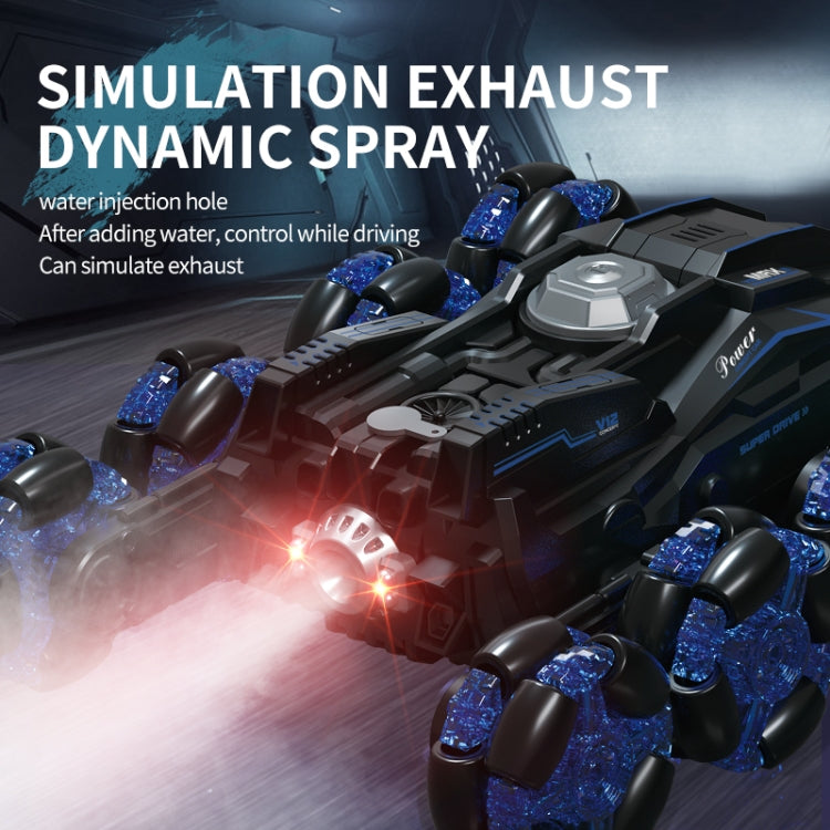 DM-558 Eight Wheel Stunt Drift Spray Remote Control Car, Specification:Single Control(Blue) by buy2fix