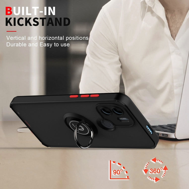 For Xiaomi Redmi A1+ Q Shadow 1 Series TPU + PC Phone Case with Ring(Yellow) by buy2fix