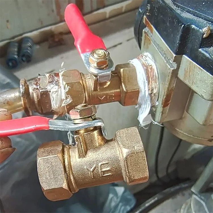 LAIZE Pneumatic Hose Connector Copper Ball Valve, Specification:Double Outside 2 1/4 inch by LAIZE