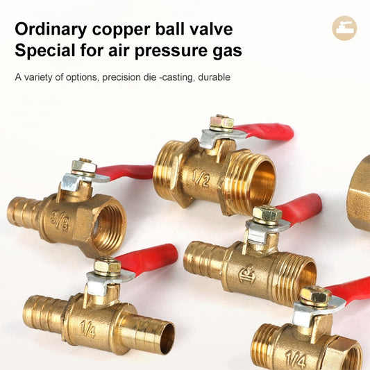 LAIZE Pneumatic Hose Connector Copper Ball Valve, Specification:Outside 3-Barb 8mm by LAIZE