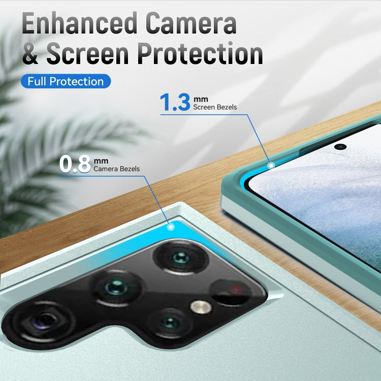 For Samsung Galaxy S23 Ultra 5G Pioneer Armor PC + TPU Phone Case(Green) by buy2fix