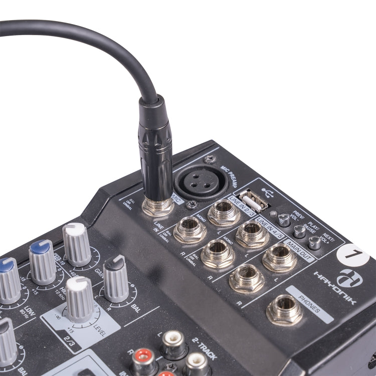 TC145BK19 6.35mm 1/4 inch TRS Male to XLR 3pin Male Audio Cable, Length:3m by buy2fix