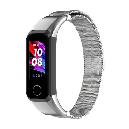 For Huawei Band 4 (ADS-B29) / Honor Band 5i (CRS-B19S) Milan Wrist Strap Watchband(Silver) by buy2fix