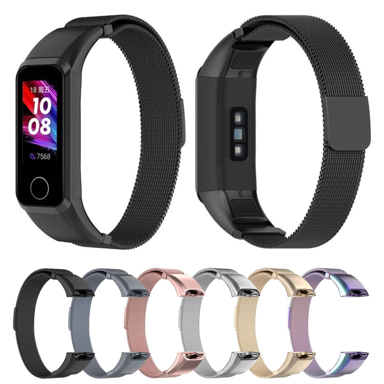 For Huawei Band 4 (ADS-B29) / Honor Band 5i (CRS-B19S) Milan Wrist Strap Watchband(Silver) by buy2fix