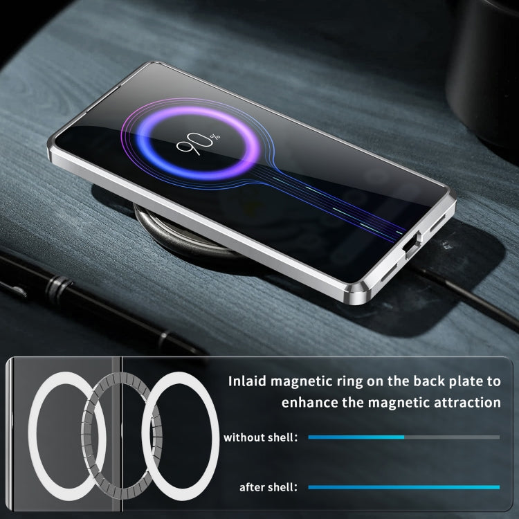 For Google Pixel 7 MagSafe Magnetic Frosted Metal Phone Case(Silver) by buy2fix