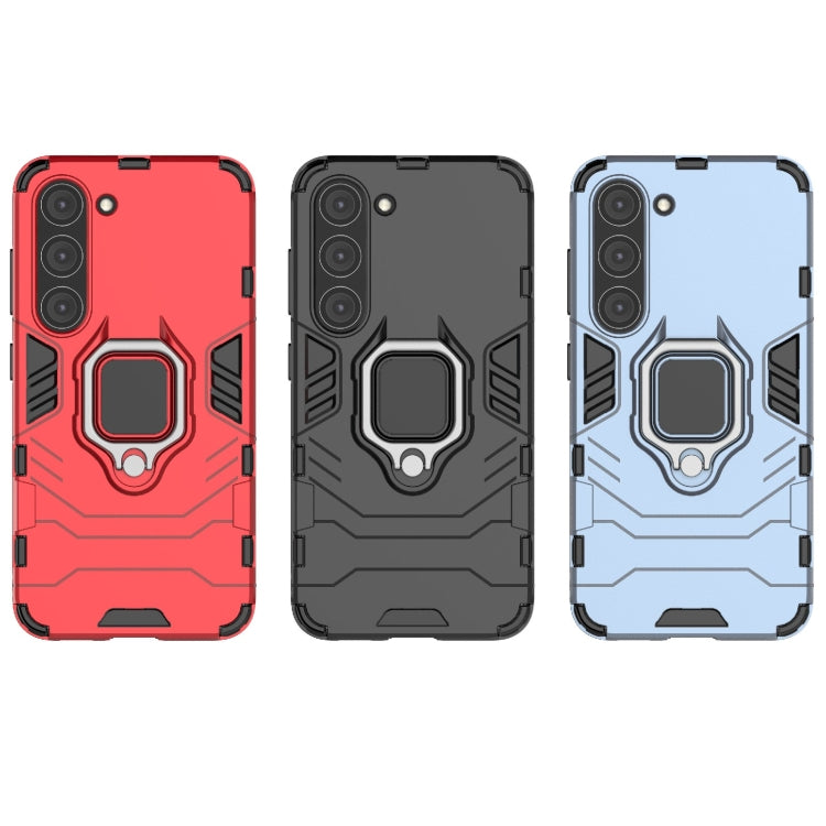 For Samsung Galaxy S23 5G Magnetic Ring Holder PC + TPU Phone Case(Black) by buy2fix