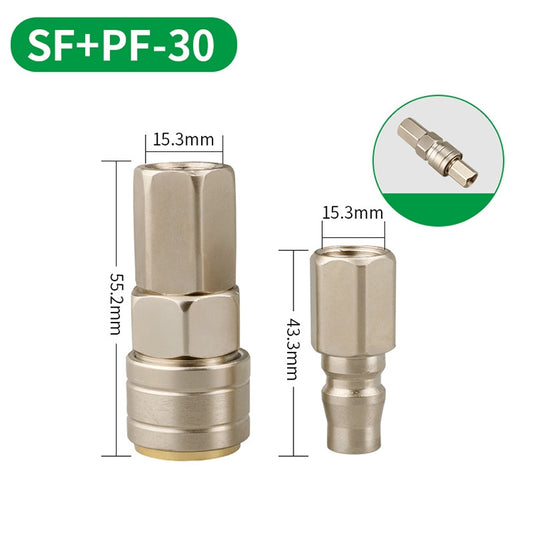 LAIZE SF+PF-30 10pcs C-type Self-lock Pneumatic Quick Fitting Connector by LAIZE