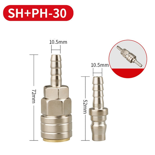 LAIZE SH+PH-30 10pcs C-type Self-lock Pneumatic Quick Fitting Connector by LAIZE