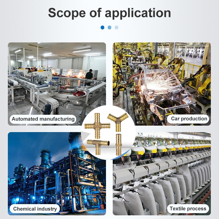 LAIZE 2pcs Pagoda T-type Three Way Pneumatic Components, Caliber:6mm by LAIZE