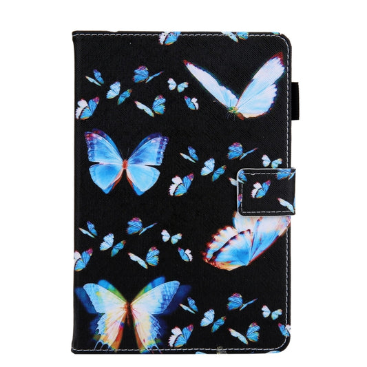 For iPad 2025 / 2022 Colored Drawing Leather Smart Tablet Case(Dream Blue Butterfly) by buy2fix