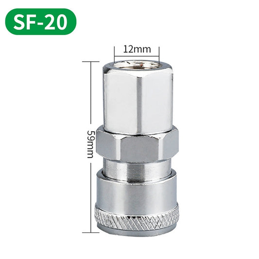 LAIZE SF-20 10pcs C-type Self-lock Air Tube Pneumatic Quick Fitting Connector by LAIZE