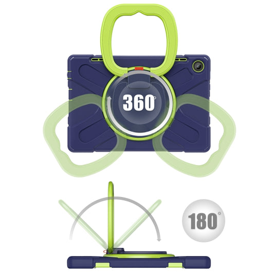 For Lenovo Tab M10 10.1 3rd Gen Silicone + PC Protective Tablet Case(Navy Blue Lime) by buy2fix