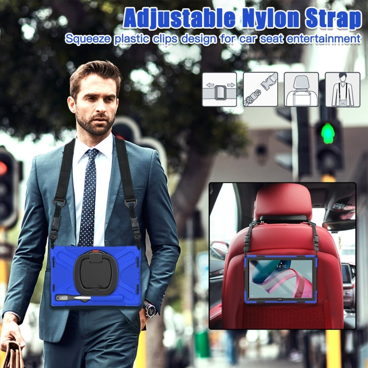 For Lenovo Pad Pro 2022 11.2 inch Silicone + PC Protective Tablet Case(Blue) by buy2fix