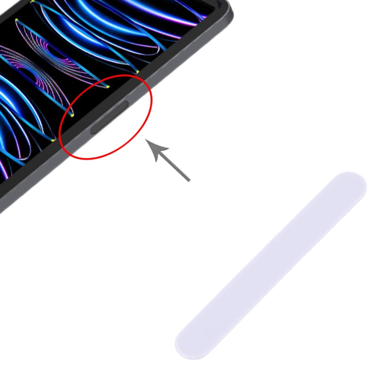 For iPad Pro 11 inch 2018 2020 2021 Right Side Button Sticker(White) by buy2fix