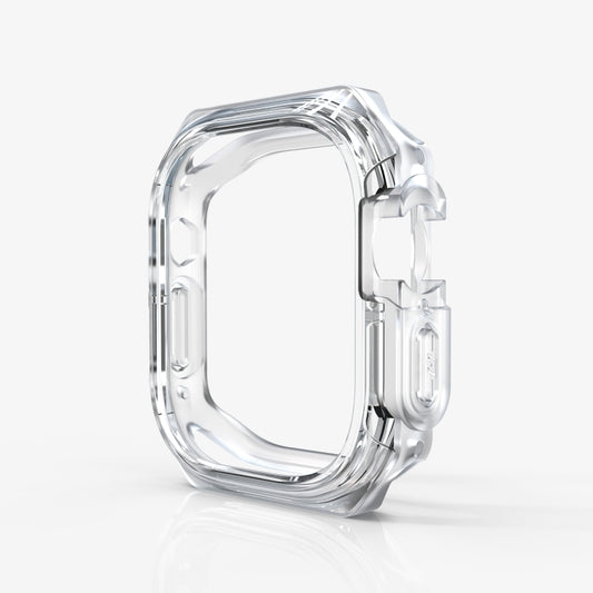 For Apple Watch Ultra 3 / 2 / 1 49mm Double Color Armor Shockproof Case(Transparent) by buy2fix