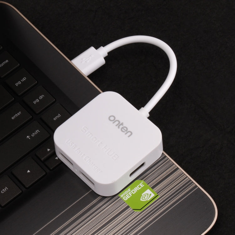Onten OTN-5210 USB Portable HUB Docking Station(White) by Onten