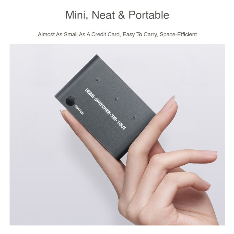 Waveshare 3 in 1 3 inch 4K HDMI Switcher by WAVESHARE