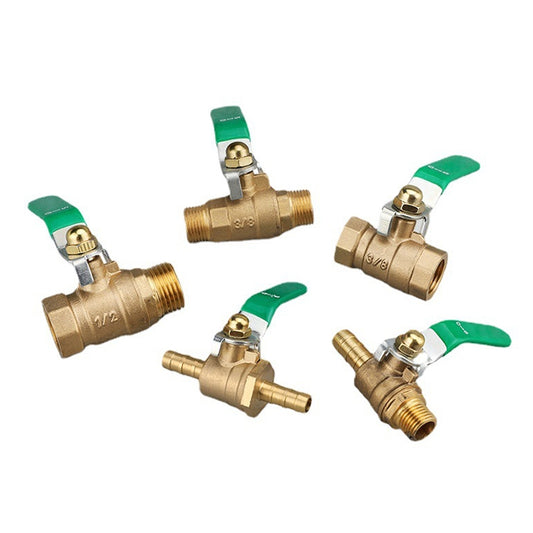 LAIZE Pneumatic Hose Connector Thickened Brass Ball Valve, Size:Outside 2 Point-Barb 10mm by LAIZE
